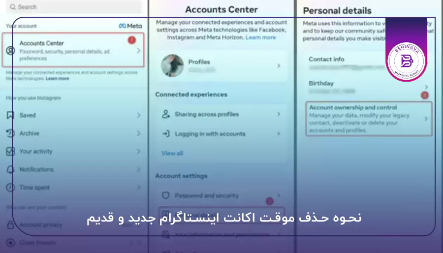 نحوه حذف دائمی اکانت اینستاگرام ورژن جدید و قدیمی