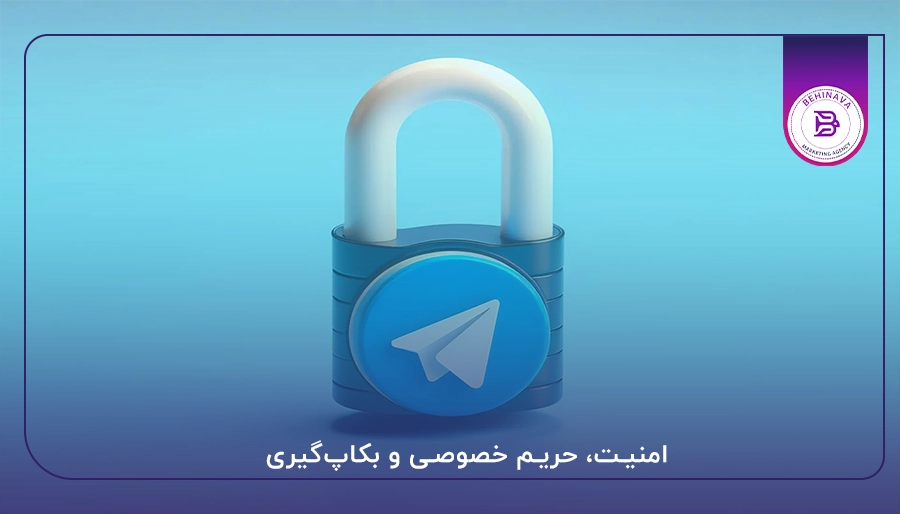  امنیت، حریم خصوصی و بکاپ‌گیری