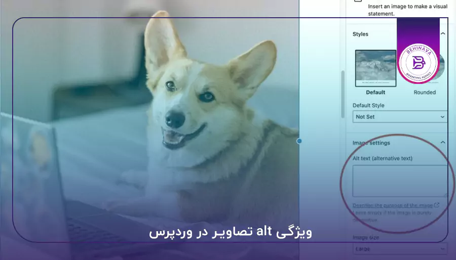 ویژگی alt تصاویر در وردپرس